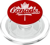 Canada Retro Vintage Proud Canadian Flag Maple Leaf PopSockets PopGrip for MagSafe