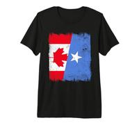 Canada Somalia Half Flag Canadian Somali Pride Premium T-Shirt