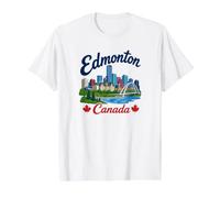 Canada Souvenir/Edmonton Value Graphic T-Shirt, Men, White, L