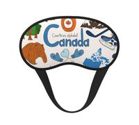 Canada Symbols and Icons Sleep Mask 100% Light Blocking Eye Mask for Sleeping, Sleep Mask for Unisex for Travel/Nap
