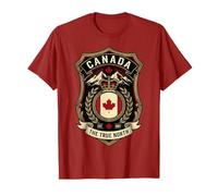 Canada The True North Est 1867 Vintage Heritage Shield Badge T-Shirt