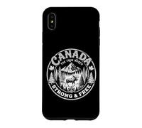 Canada The True North Strong & Free Vintage Moose Forest Art Case for iPhone XS Max
