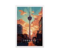Canada, Toronto Poster Art Canvas Poster Wall Art Print Picture Paintings 24x36inch(60x90cm)