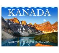 Canada, Tourist destinations in Alberta and British Columbia UK-Version (Wall Calendar 2026 DIN A3 Landscape), CALVENDO 12 Month Wall Calendar