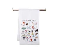 Canada Travel Gift Canadian ABC’s Kitchen Towel for Canada Lover Moving to Canada Gift (Canadian Towel)