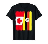 Canada Uganda Flag Design Canadian Ugandan Heritage T-Shirt