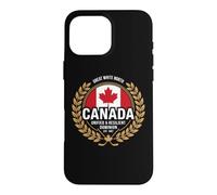 Canada United Resilient Dominion Maple Leaf Case for iPhone 16 Pro Max