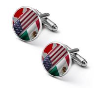 Canada United States And Mexico Flag Men's Cufflinks Alloy Cuff Link Classic Shirt Accessories for Party Business Wedding