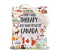 Canada Vacation Tote Bag Canada Lovers Gift Canada Souvenir Gift Holiday Getaway Gift Travel To Canada Canvas Bag For Traveler (Canada Tote)
