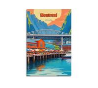 Canada Vancouver Vintage Travel Art Poster Artworks Canvas Room Aesthetic Wall Art Prints Home Modern Decor 24x36inch(60x90cm)