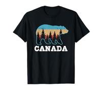 Canada Vintage Grizzly Bear Nature Souvenir Gift T-Shirt