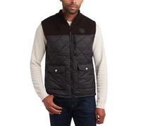 CANADA WEATHER GEAR Men's Vest - Zip Up Sweater Yoke Front and Back Quilted Heated Vest for Men - Men's Outerwear Vests M-XXL, Black, XXL