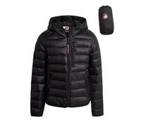 CANADA WEATHER GEAR Women's Puffer Jacket - Packable Bubble Coat, Water Resistant Outerwear Jackets for Women (XXS-M), Black Shine, Small