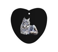 Canada Wild Big Cat Hanging Car Air Fresheners 1Pcs Aromatherapy Tablets Automotive Fragrance Scented Card Decor Love form