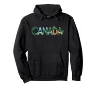 Canada Word Art Nature Scenes Travel Souvenir Pullover Hoodie