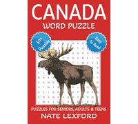 Canada Word Search Puzzle Book: Word Searches with Easy to Read Print about Canada, Canadian, Moose and more | 6x9 inches, 110 pages |50+ Puzzles … Gifts for Vacations, Holidays and Free Times