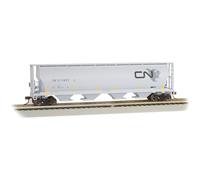 Canadian 4 Bay Cylindrical Grain Hopper - Cn North American Logo - HO