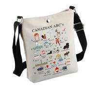 Canadian Alphabet Tote Bag Canadian Lover Gifts Canadian Welcome Bag Canadian Souvenir Gift (CanadianBag)