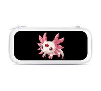 Canadian Axolotl Lover Flag Carry Case for Switch Carrying Cover Storage Bag Protective Accessories Travel White-Style