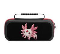 Canadian Axolotl Lover Flag Carry Case for Switch Hard Shell Protective Cover Pouch Travel Carrying with Handle