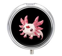 Canadian Axolotl Lover Flag Pill Case Travel Medicine Organizer Box