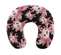 Canadian Axolotl Lover Flag Travel Pillow Soft Neck Pillow U Shaped Pillows Airplane Pillow for Home Office Camping