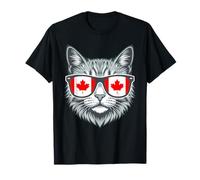 Canadian Cat Canada Flag Maple Leaf Pride Roots T-Shirt