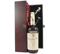 Canadian Club Whisky 1968 in a silk lined wooden box with four wine accessories, 1 x 700ml