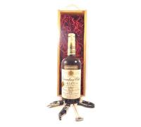 Canadian Club Whisky 1969 (1.14 Litres) in a wooden box with three wine accessories, 1 x 1000ml