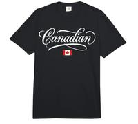 Canadian Elegant Calligraphy Script and National Flag Comfort Colors Adult Heavyweight T-Shirt