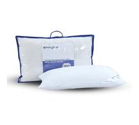 Canadian Feather & Goose Down Pillows Pack of 2 - Standard 48x74cm | 50/50 Blend, Medium Firm Hotel Quality Cushions, 500TC Egyptian Cotton Cover, Breathable, Hypoallergenic & Dust Mite Resistant