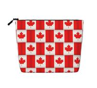 Canadian Flag A Versatile Travel Makeup Bag, Ideal for Daily Routines and Business Journeys