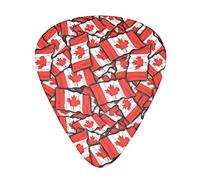 Canadian flag Advanced guitar pick 12 pieces Three thicknesses for bass, electric guitar, acoustic guitar bag