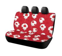 Canadian Flag Balloons Pattern Soft Car Seat Cover Elastic Back Seats Protector Universal Fit for Most Automotive Trucks SUVs