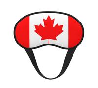 Canadian Flag Blackout Sleep Mask with Elastic Band Design Fits All Head Shapes Ideal for Travel Office and Shift Work