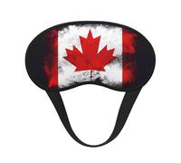 Canadian Flag Blackout Sleep Mask with Elastic Band Design Fits All Head Shapes Ideal for Travel Office and Shift Work