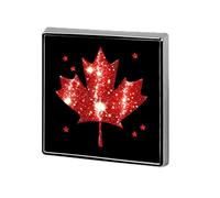 Canadian Flag Brooch Pins for Men Women Square Badge Collar Lapel Pins for Dress Jacket Accessories