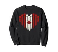 Canadian Flag Canada Independence Day Hockey Funny Canada Sweatshirt