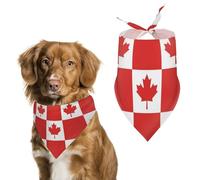 Canadian Flag Canada Leaf Cute Dog Bandana Triangle Adjustable Washable Cat Scarf Pet Accessories