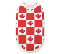 Canadian Flag Canada Leaf Dog And Cat Clothes Pet Summer Sleeveless T Shirt Basic Vest XL