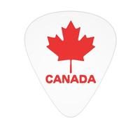 Canadian Flag Canada Maple Leaf Guitar Picks For Electric Acoustic Guitar Lovers Gifts 12-Pack Includes Thin Medium Heavy Gauges