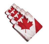 Canadian flag Car Air Freshener Cards for Women Men 4 Pack Cute Car Accessories Long Lasting Scent Car Diffuser Hanging Auto Aromatherapy Tablets Car Fresheners Gifts