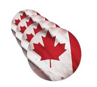 Canadian flag Car Air Freshener Cards for Women Men 4 Pack Cute Car Accessories Long Lasting Scent Car Diffuser Hanging Auto Aromatherapy Tablets Car Fresheners Gifts