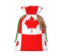Canadian Flag Christmas Bag Gifts Happy Halloween Snacks Hamper Drawstring Wedding Favor Packaging Party