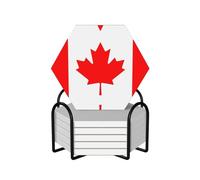 Canadian Flag Coaster for Drinks Set of 6, Tabletop Protection Mat for Mugs and Cups,Coffee Table Wine Glass 4 Inch.
