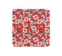 Canadian Flag Colorful Refrigerator Magnet â€“ Cute And Funny Kitchen Decor, Unique Magnetic Decoration, Soft Magnetic Refrigerator Magnet