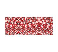 Canadian Flag Desk Protector Mat, Extra Large and Durable Desk Pad with Non-Slip Backing for Home Office Use