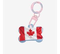 Canadian Flag Dog Tags Bone-Shaped Pet Tag,Acrylic Pet ID Tags Durable and Stylish,Perfect for Small to Large Pets