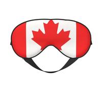 Canadian Flag Eye Mask, Sleep Mask for Men Women 100% Blackout, No Pressure On Eyes, Soft & Breathable