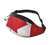 Canadian flag Fanny Pack for Men Women Fashion Running Waist Packs Waterproof Crossbody Bags Everywhere Belt Bag with Adjustable Strap Sports Hip Pack for Travel Wallet